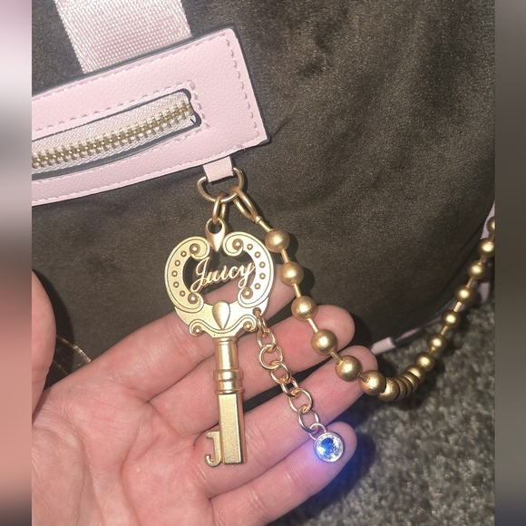 Juicy Couture Chocolate Classic Juicy Lover Weekender Duffle Bag - Picture 6 of 7